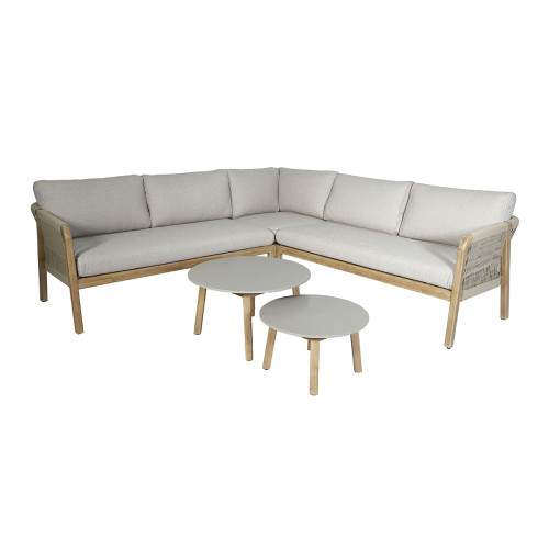 New Martinique Corner Sofa Set - Light Brown