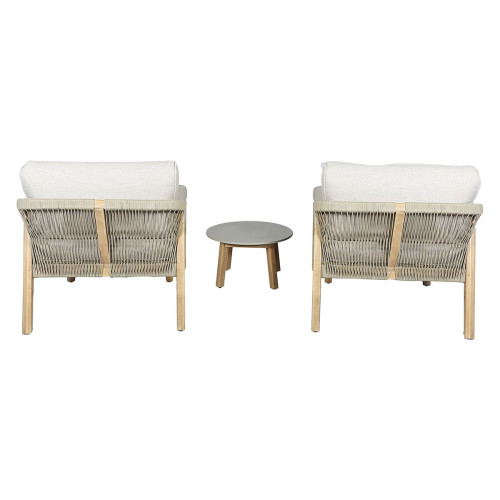 New Martinique Double Sunlounger Set - Light Brown
