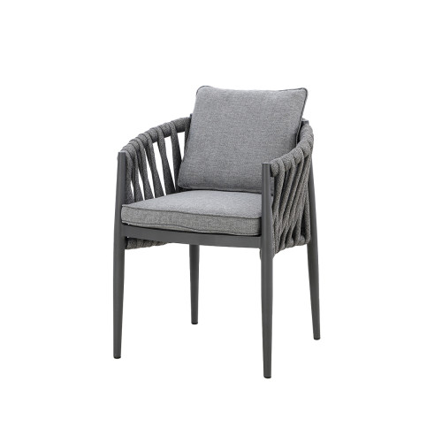 Milan Dining Chair x2 - Charcoal