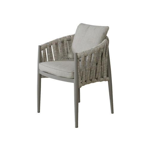 Ethos Grande Corner Set With Round Footstool Coffee Table - Flanelle