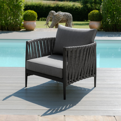 Milan Lounge Chair - Charcoal
