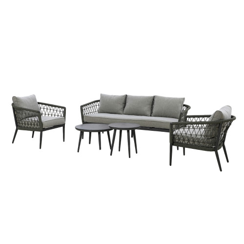 Monaco 3 Seat Sofa Set - Ivy Green