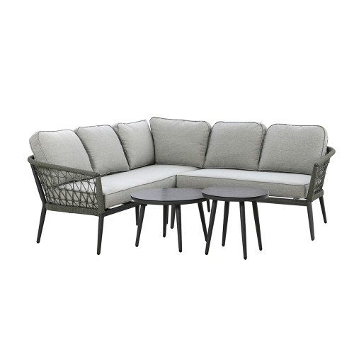 Monaco Small Corner Sofa Set - Ivy Green