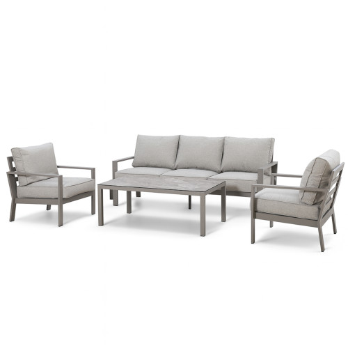 Montreal 3 Seat Sofa Set - Cool Linen