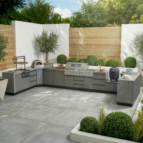 Maze Ember Outdoor Kitchen Large U-Shape (with Kamado)