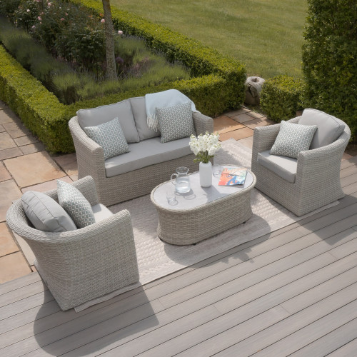 Oxford 2 Seat Sofa Set (Ceramic Glass)