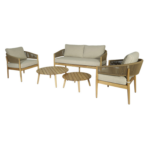 New Porto 2 Seat Sofa Set - Sandstone