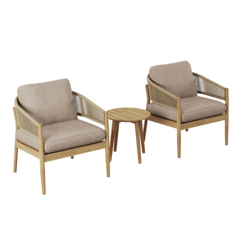 New Porto Lounge Set - Sandstone