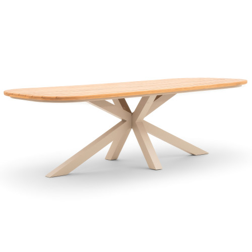 Sicily 8 Seat Rectangular Table - 240 cm - Latte