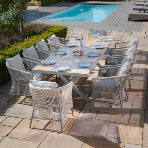 Vienna Rectangular Extending Dining Table With Maldives Dining Chairs