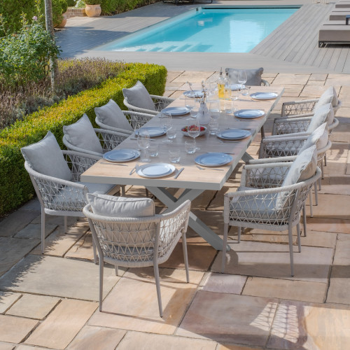 Vienna Rectangular Extending Dining Table With Monaco Dining Chairs