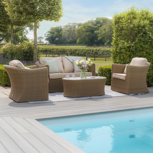Winchester 2 Seat Sofa Set (Ceramic Glass)