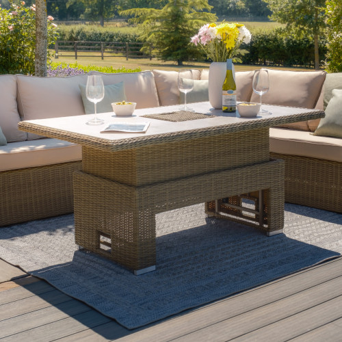 Winchester Rectangular Rising Table (Ceramic Glass)
